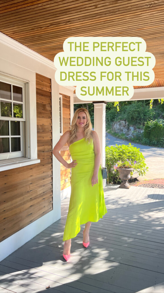 Chartreuse Dress for a Summer Wedding